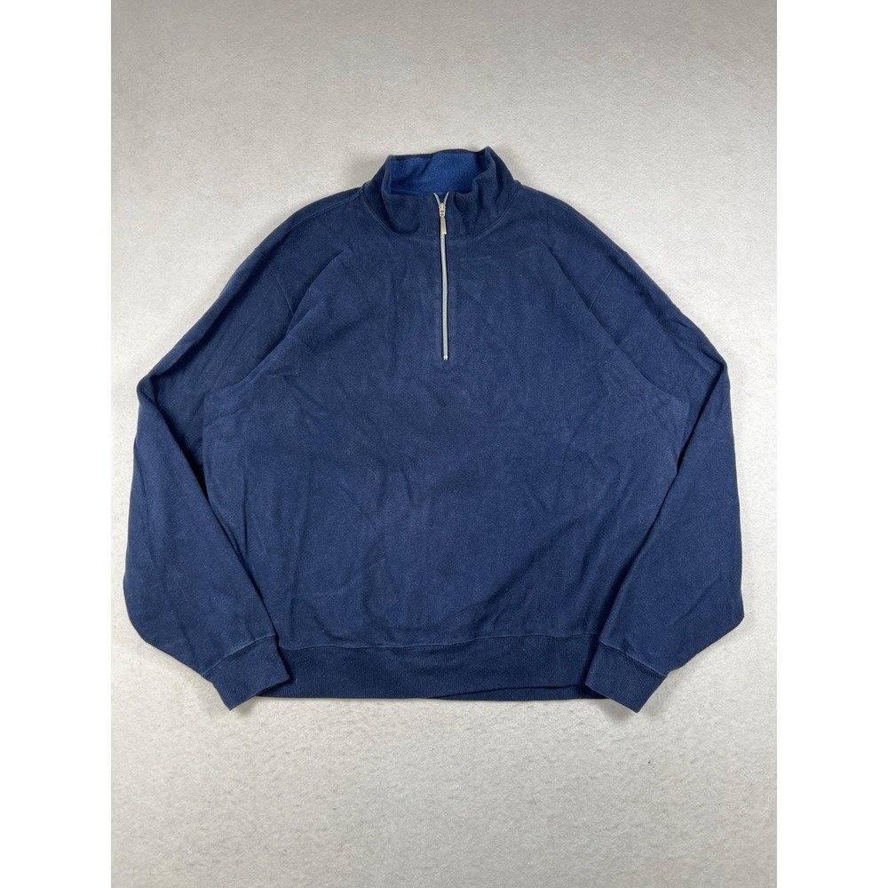 Carnoustie Blue Quarter Zip Pullover Sweater Mens Long Sleeve‎ Golf Knit Top XL